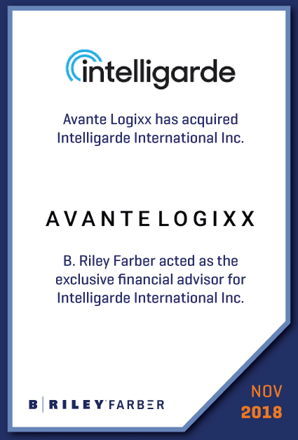 GlassRatner Advises Intelligarde on Sale to Avante Logixx