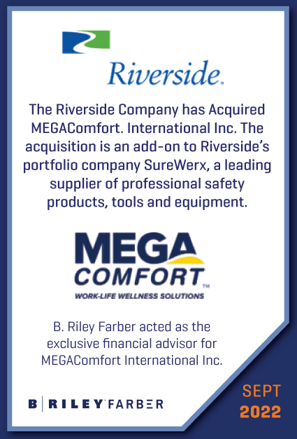 The Riverside Company has Acquired MEGAComfort International Inc.